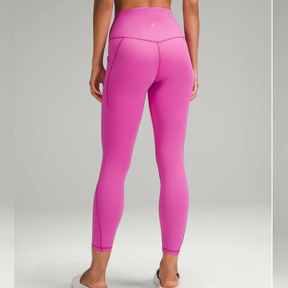 NWT Lululemon Align High-Rise Pant with Pockets 25" in Pow Pink Tone - Picture 1 of 6